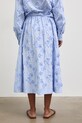 Odzież Spódnica z bawełną midi RS26-SDD808 niebieski