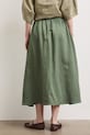 Odzież Spódnica z lnem gładka RS26-SDD901 zielony