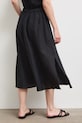 Odzież Spódnica z lnem gładka RS26-SDD901 czarny