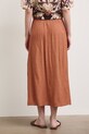 Odzież spódnica trapezowa z wiskozą RS26-SDD905 pomarańczowy