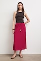 Spódnica trapezowa z wiskozą RS26-SDD905 czerwony RS26
