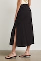 Odzież Spódnica trapezowa z wiskozą RS26-SDD905 czarny