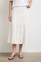 Spódnica trapezowa bawełniana RS26-SDD908 biały RS26