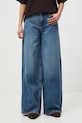 Medicine jeansy wide leg damskie RS26-SJD302 niebieski RS26