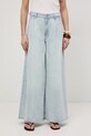 Medicine jeansy wide leg damskie RS26-SJD507 niebieski RS26