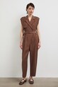 Kombinezon damski z wiskozą RS26-SKD901 brązowy RS26