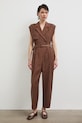 Kombinezon damski z wiskozą RS26-SKD901 brązowy RS26