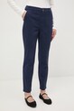 Medicine spodnie chinos damskie bawełniane z elastanem granatowy RS26-SPD040