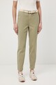 Medicine spodnie chinos damskie bawełniane z elastanem RS26-SPD040 zielony RS26