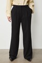 Spodnie damskie wide leg gładkie RS26-SPD300 czarny RS26