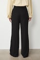 Odzież Spodnie damskie wide leg gładkie RS26-SPD300 czarny