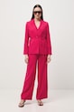 Spodnie wide leg damskie z wiskozą RS26-SPD600 różowy RS26
