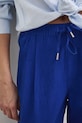 Medicine spodnie chinos damskie z lnem niebieski RS26-SPD702