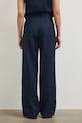 Odzież Spodnie straight damskie lniane gładkie RS26-SPD800 granatowy