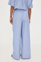 Odzież Spodnie wide leg damskie bawełniane RS26-SPD803 niebieski