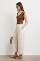Medicine kalhoty culottes dámské s příměsí lnu RS26-SPD901 béžová RS26