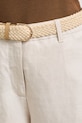 Medicine kalhoty culottes dámské s příměsí lnu béžová RS26-SPD901