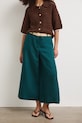 Medicine kalhoty culottes dámské s příměsí lnu RS26-SPD901 tyrkysová RS26