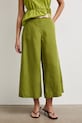 Medicine штани culottes жіночі з додаванням льону RS26-SPD901 зелений RS26