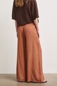 Odzież Spodnie wide leg damskie z wiskozą RS26-SPD907 pomarańczowy