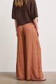 Odzież Spodnie wide leg damskie z wiskozą RS26-SPD907 pomarańczowy
