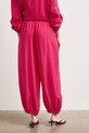 Odzież Spodnie slouchy damskie z wiskozy RS26-SPD908 różowy