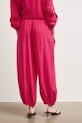 Odzież Spodnie slouchy damskie z wiskozy RS26-SPD908 różowy