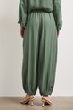 Odzież Spodnie slouchy damskie z wiskozą RS26-SPD908 zielony