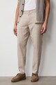 Medicine spodnie chinos męskie z lnem RS26-SPM073 beżowy RS26