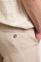 Spodnie chinos męskie lniane beżowy RS26-SPM901