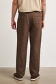 Odzież Spodnie chinos męskie lniane RS26-SPM901 brązowy