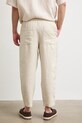 Odzież Spodnie chinos męskie lniane RS26-SPM905 beżowy