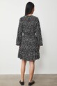 Oblečenie Šaty dámske mini z viskózy vzorovaná RS26-SUD031 čierna