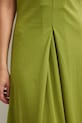 Sukienka rozkloszowana bawełniana z elastanem gładka RS26-SUD090 zielony