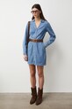 Sukienka jeansowa damska mini RS26-SUD308 niebieski RS26