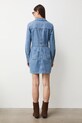 Odzież Sukienka jeansowa damska mini RS26-SUD308 niebieski