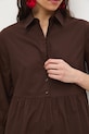 Medicine sukienka damska koszulowa RS26-SUD400 brązowy
