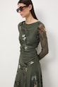 Asymetrické šaty zelená RS26-SUD500