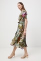 Odzież Medicine sukienka kopertowa z domieszką lnu RS26-SUD650 multicolor