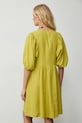 Odzież Sukienka oversize z lnem RS26-SUD700 zielony