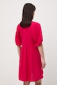 Odzież Sukienka oversize z lnem RS26-SUD700 różowy