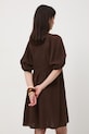 Odzież Medicine sukienka oversize z lnem RS26-SUD700 brązowy