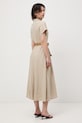 Odzież Medicine sukienka rozkloszowana z lnem RS26-SUD701 beżowy
