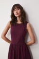 Medicine sukienka bombka bawełniana bordowy RS26-SUD710