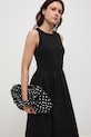 Medicine sukienka bombka bawełniana czarny RS26-SUD710