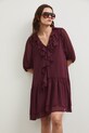 Medicine sukienka z falbankami RS26-SUD800 fioletowy RS26