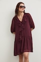Medicine sukienka z falbankami RS26-SUD800 fioletowy RS26