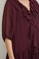 Medicine sukienka z falbankami RS26-SUD800 fioletowy