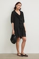 Sukienka z falbankami RS26-SUD800 czarny RS26
