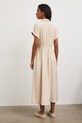 Oblečenie Šaty s rozšíreným strihom s viskózou RS26-SUD803 béžová